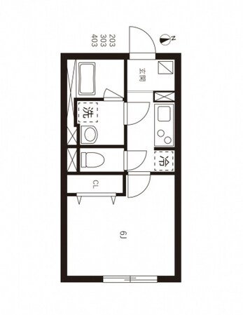 ハーモニーフラッツ神楽坂の物件間取画像